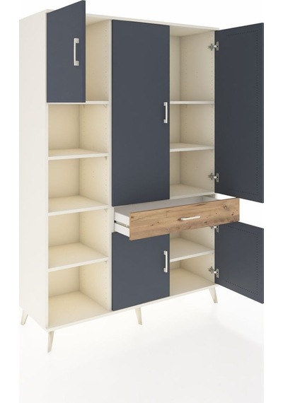 Hyperion Dolap 8 Raflı Tek Çekmeceli 5 Kapaklı 132x44x195 Aytaşı-antrasit/çam Antrasıt/atlas Çam - Aytası Hyperion Dolap 8 Raflı Tek Çekmeceli 5 Kapaklı 132x44x195 Aytaşı-antrasit/çam Antrasıt/atlas Çam - Aytası