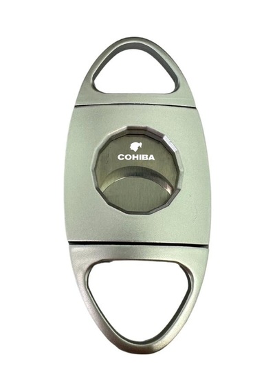 Cohiba Gümüş Desenli Metal Puro Makası Kesici - Tr8721