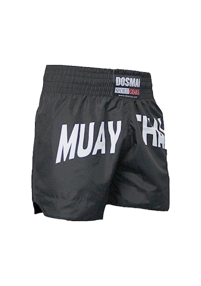 Dosmai Dijital Baskılı Muay Thai Müsabaka Şort Siyah Mts251