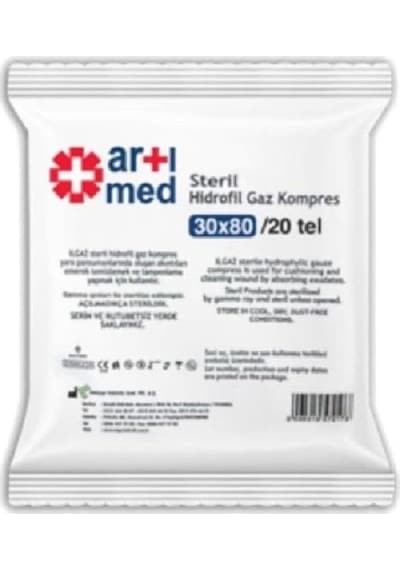 Artımed Steril Kompress 30x80 Cm Antrasit