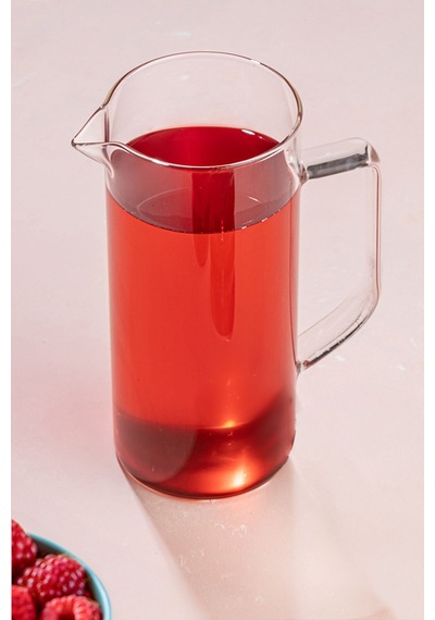 Ateşe Dayanıklı Borosilikat Cam Sürahi Detoks Bitki Çayı Büyük Boy Kahve Cezvesi 800 Ml