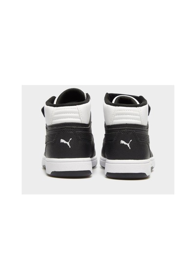 Puma Rebound Slam Mid Ac+ps 408801 01 Unisex Çocuk Sneaker Ayakkabı Beyaz Siyah 28-35 Beyaz - Siyah