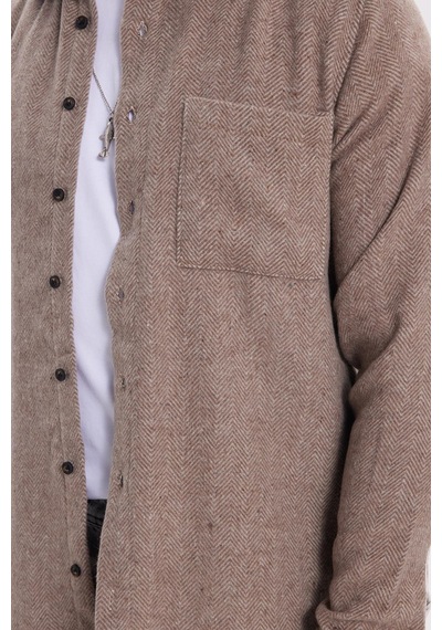 Tudors Erkek Slim Fit Dar Kesim Armürlü Oduncu Cepli Spor Yaka Kahverengi Gömlek-41945 Kahverengi Tudors Erkek Slim Fit Dar Kesim Armürlü Oduncu Cepli Spor Yaka Kahverengi Gömlek-41945 Kahverengi