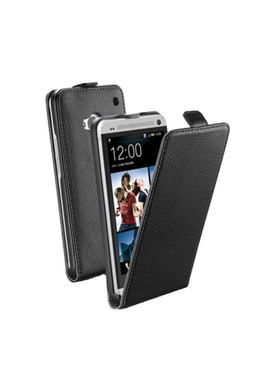 Cellular Line One İle Uyumlu Flap Essential Mıknatıslı Deri Kılıf Siyah Flapessenonebk