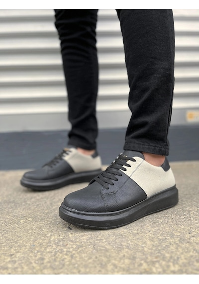 Mevese Tsoob Bağcıklı Cilt Süet Erkek Günlük Rahat Taban Sneaker Ayakkabı - Gri Siyah - Gri Mevese Tsoob Bağcıklı Cilt Süet Erkek Günlük Rahat Taban Sneaker Ayakkabı - Gri Siyah - Gri