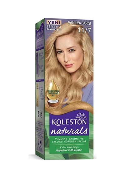 Hubrendy Tedarik Naturals Saç Boyası Vanilya Sarısı 11/7