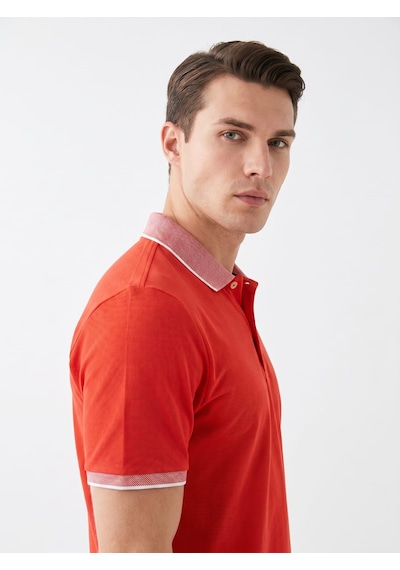 Giyim Dünyası Erkek Polo Yaka Kısa Kol Tshirt Turuncu