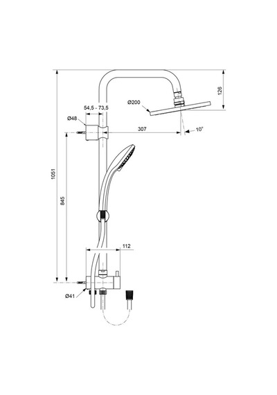 Ideal Standard Idealduo Duş Sistemi A6281aa Krom
