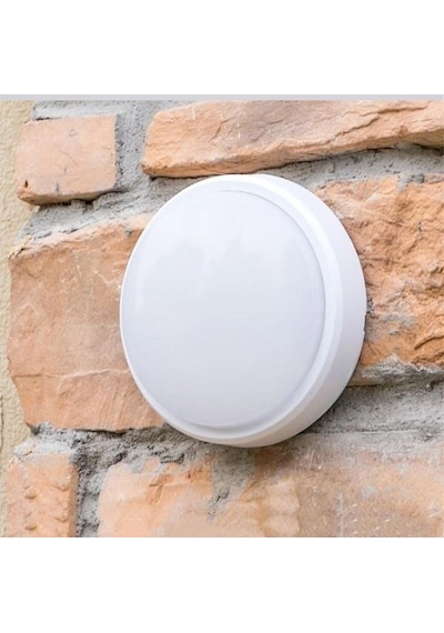Horoz Artos 15w Yuvarlak Beyaz Led Nem Su Geçirmez Banyo Bahçe Modern Tavan Lambası Beyaz Işık 6500k Beyaz