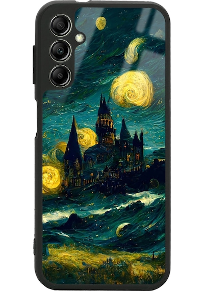 Samsung Uyumlu A04s Van Gogh Tasarımlı Glossy Telefon Kılıfı Çok Renkli