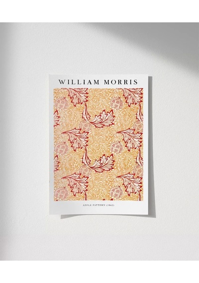 Çerçevesiz Poster William Morris Elme Deseni