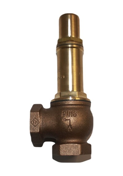 FP M82 PN16 1″ Bronz/Pirinç Emniyet Tahliye Vanası 5-10 bar – Basınçlı Hava ve Su Sistemleri için
