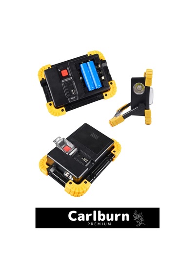 Premium 3 Mod Su Geçirmez 180 Derece Dönebilen 4400 Lityhum Pil 750 Lümen Powerbank Şarjlı Işıldak Çok Renkli