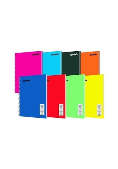 Flex Neo 40 Yaprak A4 Pp Kapak Spiralli Defter 6 Adet Çizgili