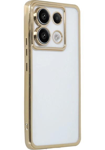 Gld-spt- Newface Xiaomi Redmi Note 13 Pro 5g Kılıf Razer Lensli Silikon - Gold