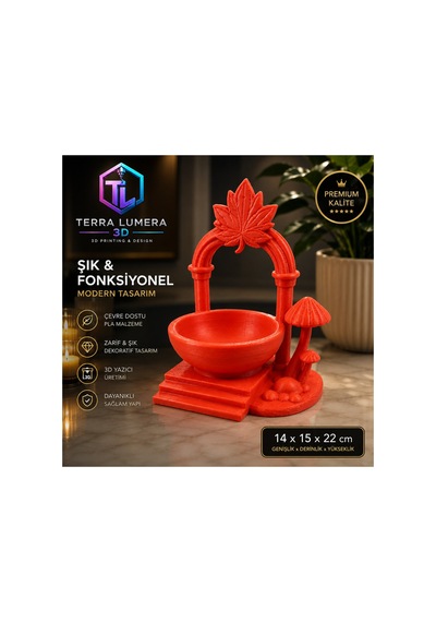Dekoratif Yaprak Kemer Tütsülük & Takı Standı