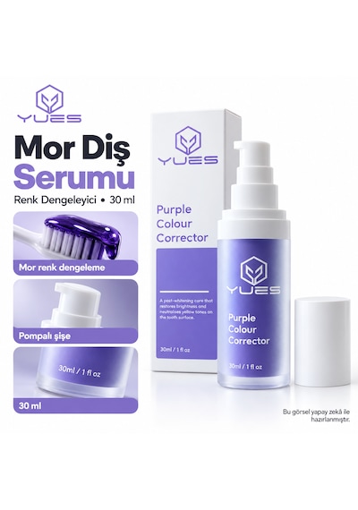 Yues Mor Diş Serumu Renk Dengeleyici 30 Ml Gs-013v