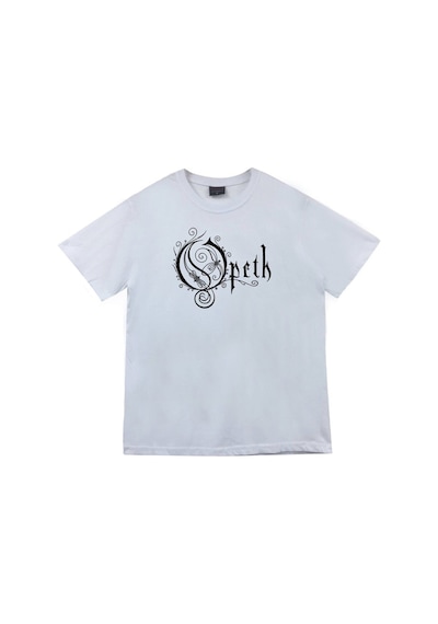 Stoned&Fame Opeth Baskılı T-shirt Beyaz