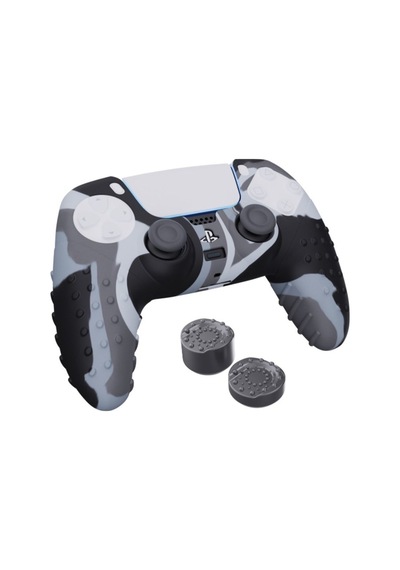 Ps5 Dijital Kamuflaj Silikon Koruyucu Kılıf Ve Analog Koruyucu Karma