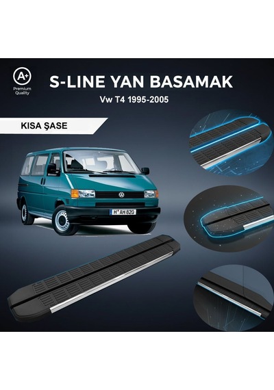 Volkswagen T4 Kısa S-line Premium Krom Yan Basamak 1995-2004