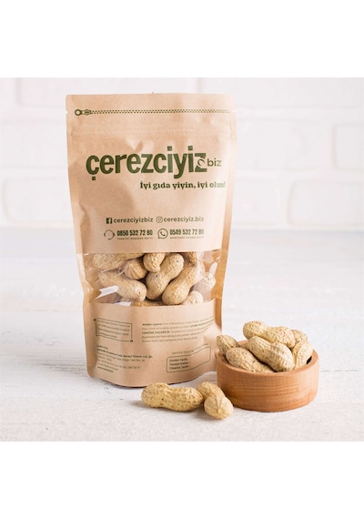 Çerezciyiz Biz Çiğ Kabuklu Yer Fıstığı 500 G