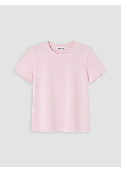 Lcwaıkıkı Basic Pembe Bisiklet Yaka Slim Fit Kadın Body