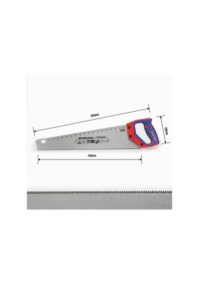 Workpro Wp215010 450mm Sk5 11 Tpı Ağır Hizmet Tipi El Testeresi Fr Wp215010