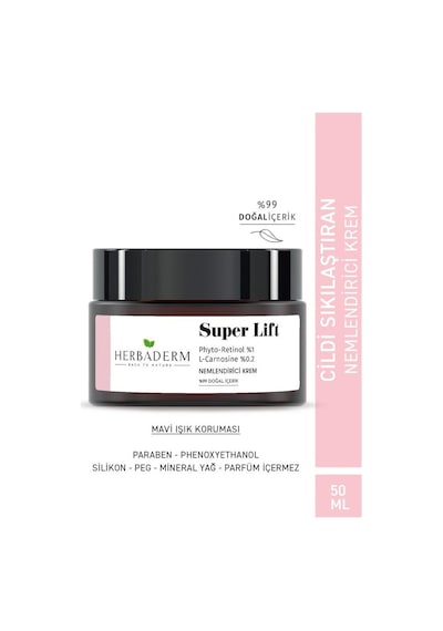 Herbaderm Super Lift Leke Oluşumuna Karşı Mavi Işık Koruma Sağlayan Nemlendirici Krem 50 ML