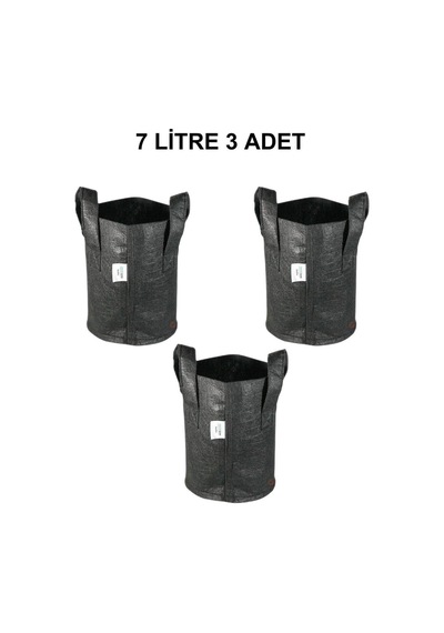Serapot Kumaş Saksı 7 Litre 3 Adet