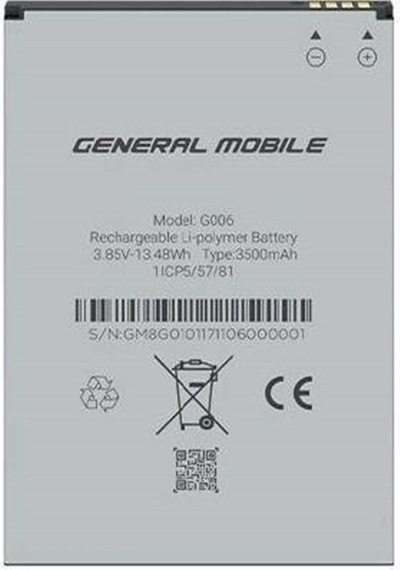 General Mobile Gm8 Go Batarya Pil Telefon Bataryası Pil Bandı Yanında