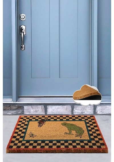 Co Co Frog Red Doğal Ko ko Paspas,Kıl Kapı Önü Paspası