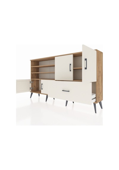 Arges Konsol 5 Raflı Tek Çekmeceli 4 Kapaklı 176x30x99 Çam-aytaşı Aytası/aytası - Atlas Çam Arges Konsol 5 Raflı Tek Çekmeceli 4 Kapaklı 176x30x99 Çam-aytaşı Aytası/aytası - Atlas Çam