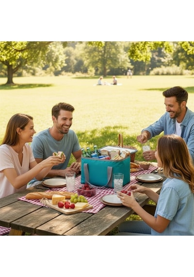 20 Lt Eco Termal Çanta -piknik Çantası,soğutucu Buzluk Çanta-308 Turkuaz