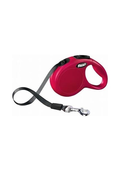 New Classic Otomatik Şerit Köpek Gezdirme Tasması Xsmall 3 Mt Kırmızı Çok Renkli