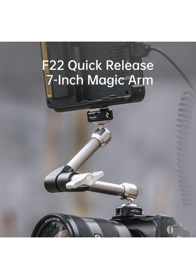 Falcam F22 Quick Release 7 Inch 360 Çift Ball Head Metal Extension Magic Arm Gri - 2974b