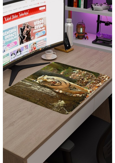 Karadeniz Kaplanı Kaymaz Dikişli Kauçuk Oyuncu Mousepad V3 - 48x40 Xl Gaming Mouse Pad Fare Altlığı