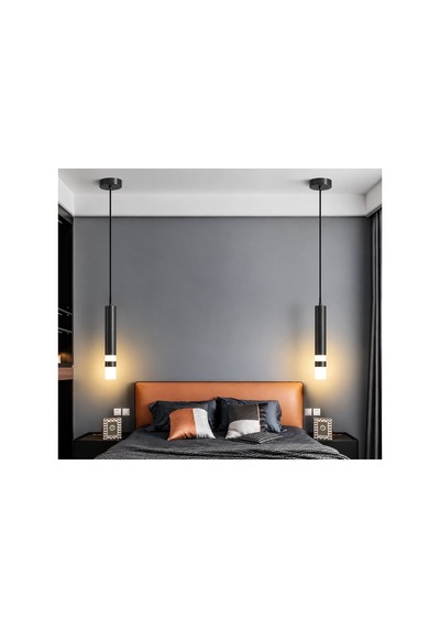 Eskitme Gold 2'li Sarkıt Boru 6500k Soğuk Beyaz Led Modern Avize