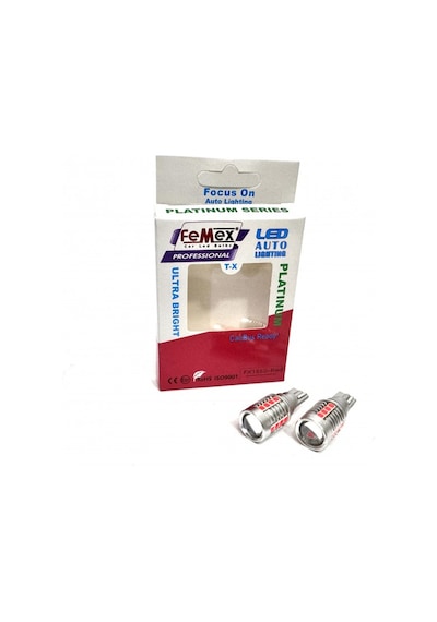 Femex Platinum Mercekli Kırmızı T15 W16w 3035 Chip 18smd 10w Led Ampul Femex