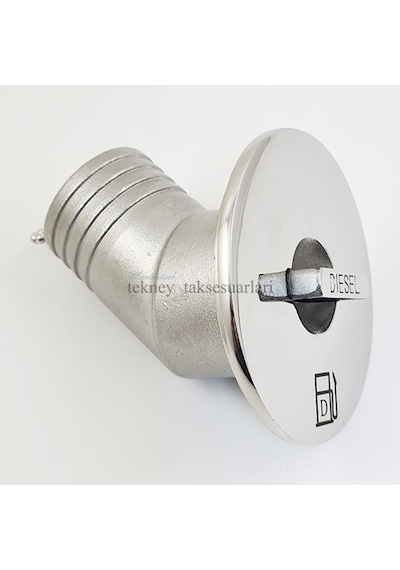 Paslanmaz 38mm (1 1/2) 30' Eğik - Diesel Mazot Dolum Ağzı - Diesel