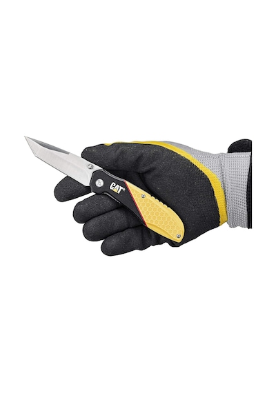 Erpillar Cat980047 Linerlock, Siyah Ve Sarı Alüminyum Saplı, 3"