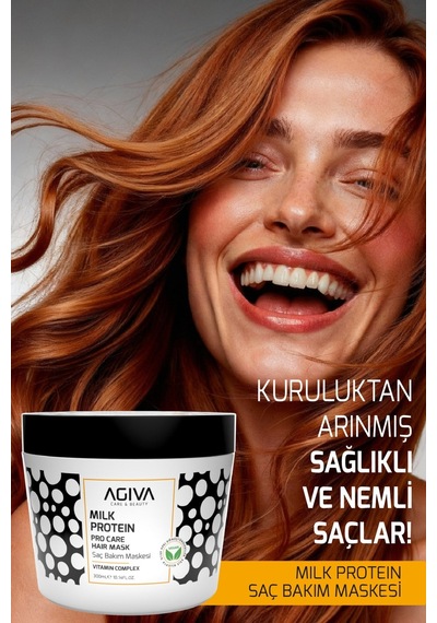Milk Protein Kuru Ve Yıpranmış Saçlar İçin Saç Maskesi Agiva Care & Beauty Amino Complex