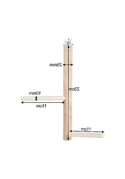 Ağaç Sopalı Kuş Tüneği 23 Cm