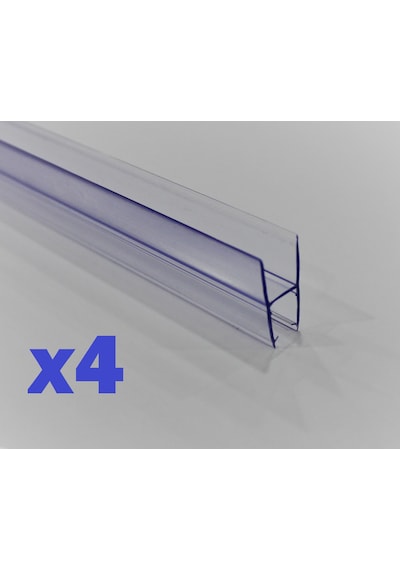 Cam Balkon 8 Mm Şeffaf Fitil Büyük H 4 Adet 150 Cm