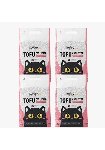 Reflex Tofu Bebek Pudrası Kokulu Kedi Kumu 4 X 7 Lt