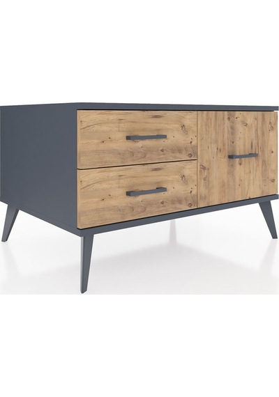 Kronos Şifonyer 3 Raflı 88x59x48 Antrasit-antrasit/çam Antrasit/çam Kronos Şifonyer 3 Raflı 88x59x48 Antrasit-antrasit/çam Antrasit/çam