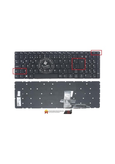 Lenovo Uyumlu İdeapad 310-15ıkb, 510-15ıkb Notebook Klavyesi, Laptop Tuş Takımı Siyah Tr / Kl0976