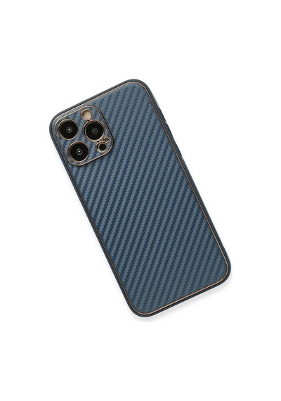 Apple iPhone Uyumlu  Uyumlu 13 Pro Kılıf Coco Karbon Silikon - Mavi