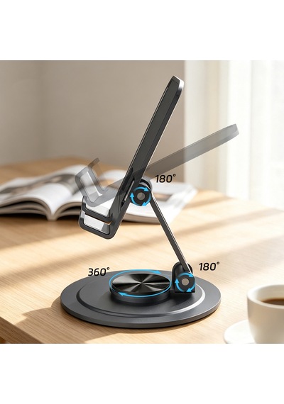 Go Des Gd-hd371 Ayarlanabilir Katlanabilir 360 Derece Dönebilen Telefon Ve Tablet Standı Gri