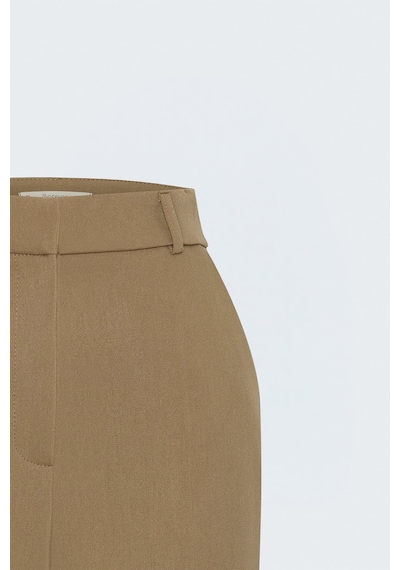 Sateen Klasik Pantolon - Camel-137853