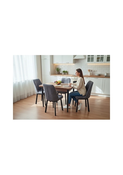 Tool Aksesuar T-6023 4 Kişik Yemek Masası Ve Sandalye Takımı Kare Gold Açık Gri Mutfak Salon Restorant Cafe Otel Kullanımına Uygundur. Tool Aksesuar T-6023 4 Kişik Yemek Masası Ve Sandalye Takımı Kare Gold Açık Gri Mutfak Salon Restorant Cafe Otel Kullanımına Uygundur.